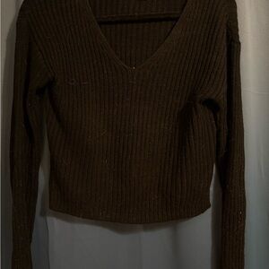 Wild Fable Black V-Neck Sweater